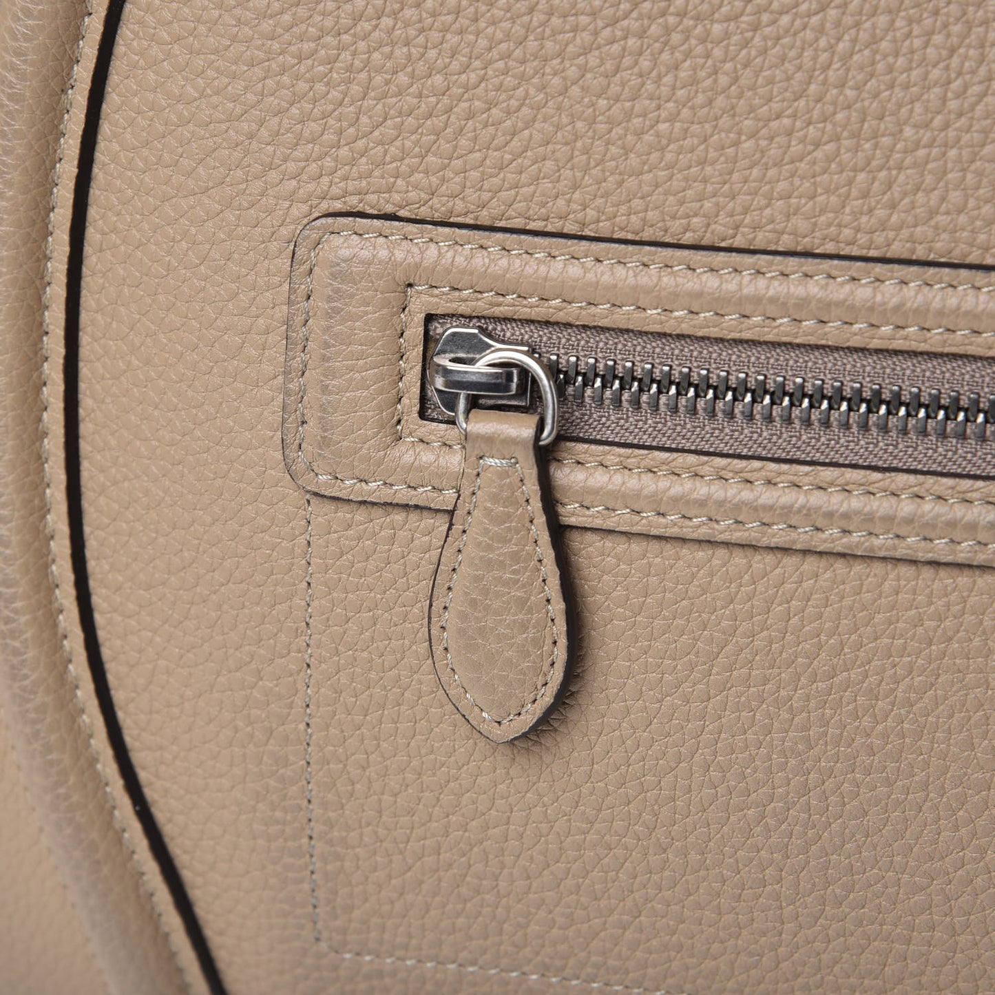 Drummed Calfskin Mini Luggage Dune