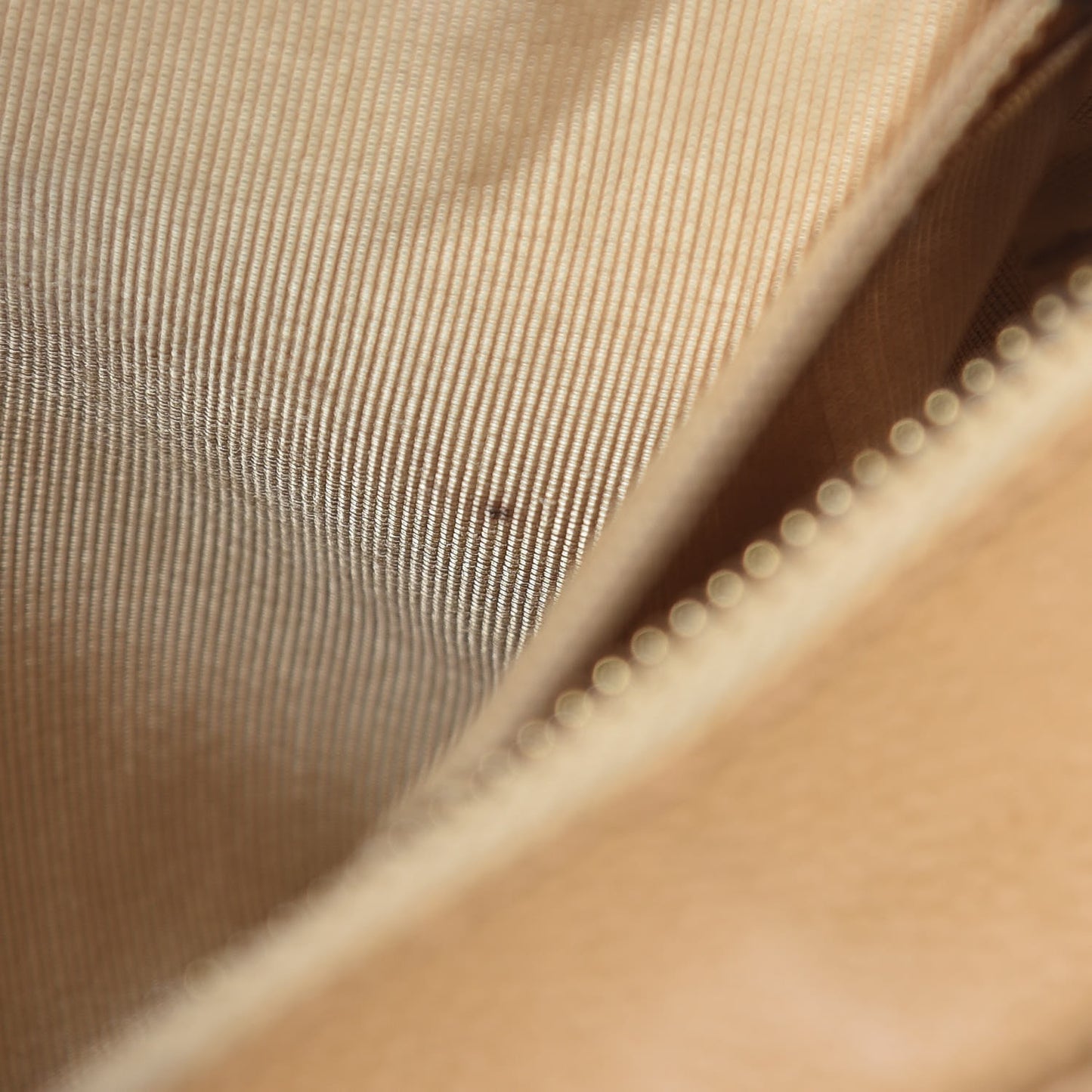 Caviar Quilted Hobo Beige