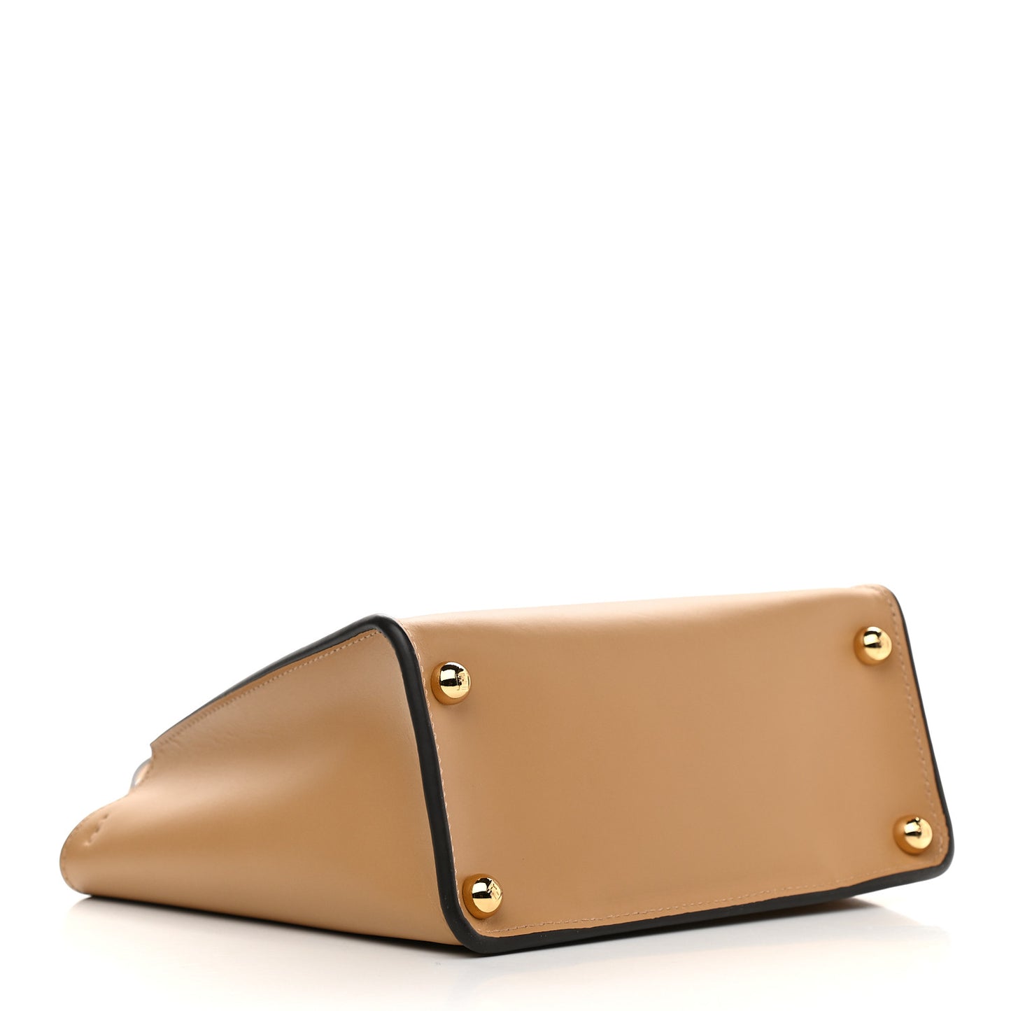Vitello King Small Fendi Way Tote Miele Scuro