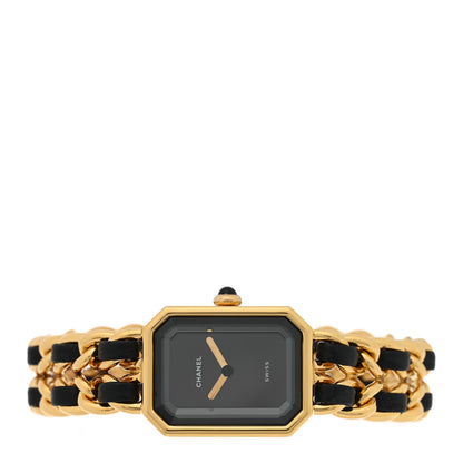 Chanel Stainless Steel Lambskin 20mm Chain Premiere Quartz Watch Gold M 2 of 4