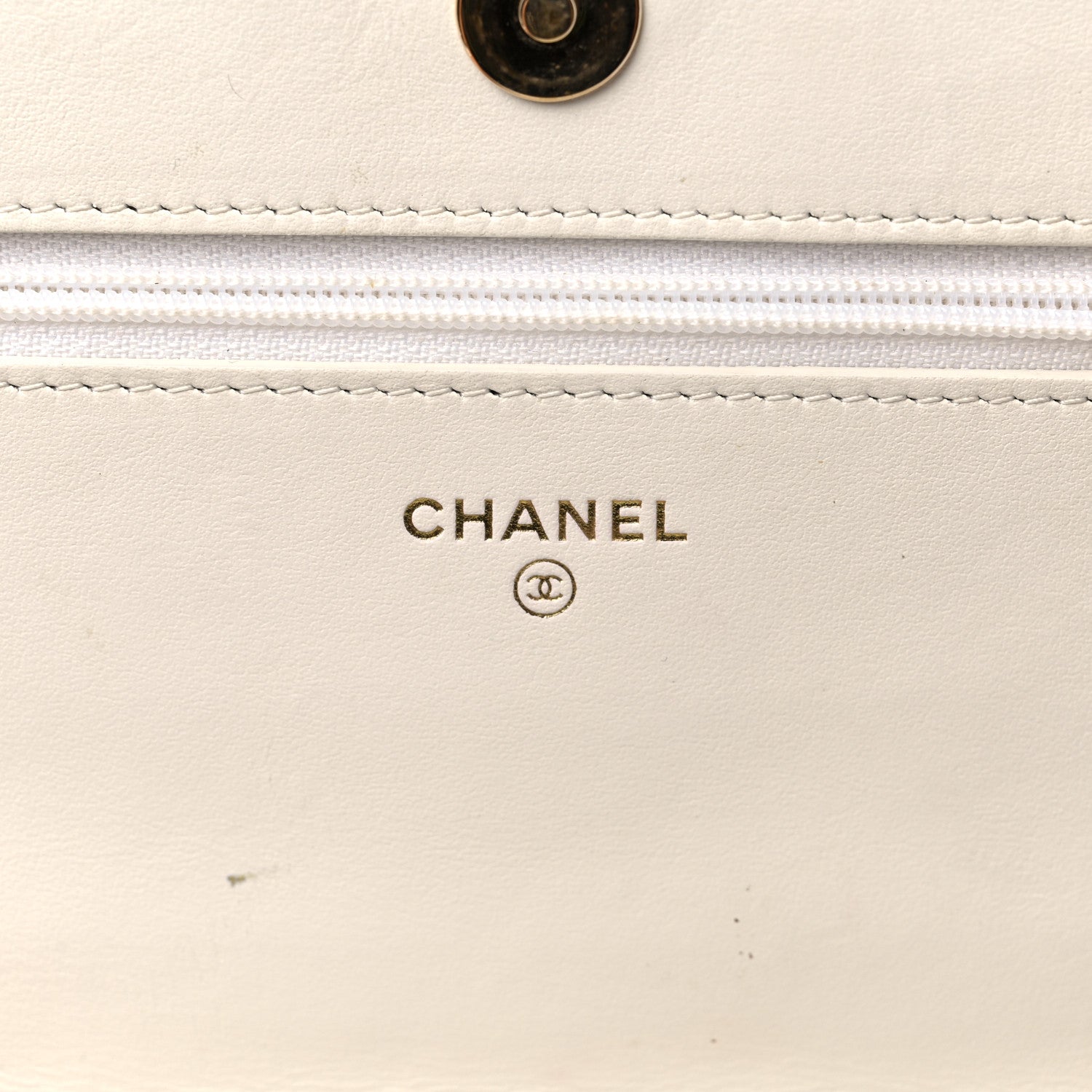 Chanel Caviar Quilted Boy Wallet On Chain WOC White 6 of 20