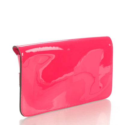 Gucci Patent Large Bright Bit Clutch Shocking Pink 3 of 7
