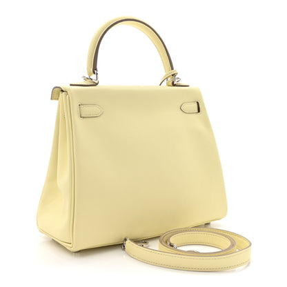 Hermes Swift Kelly Retourne 25 Jaune Milton 3 of 11