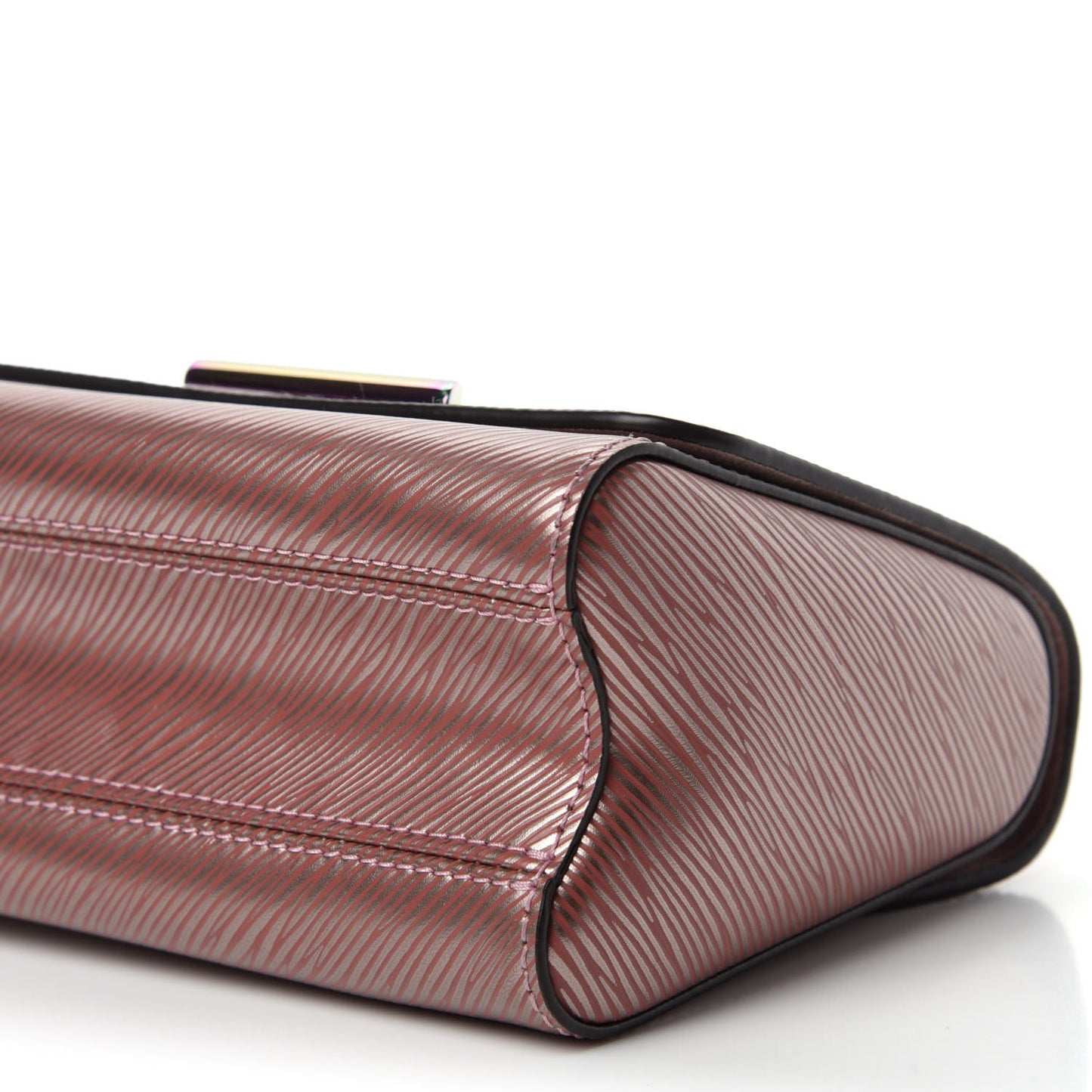 Epi Scarabeo Twist Shoulder Bag PM Rose Gold