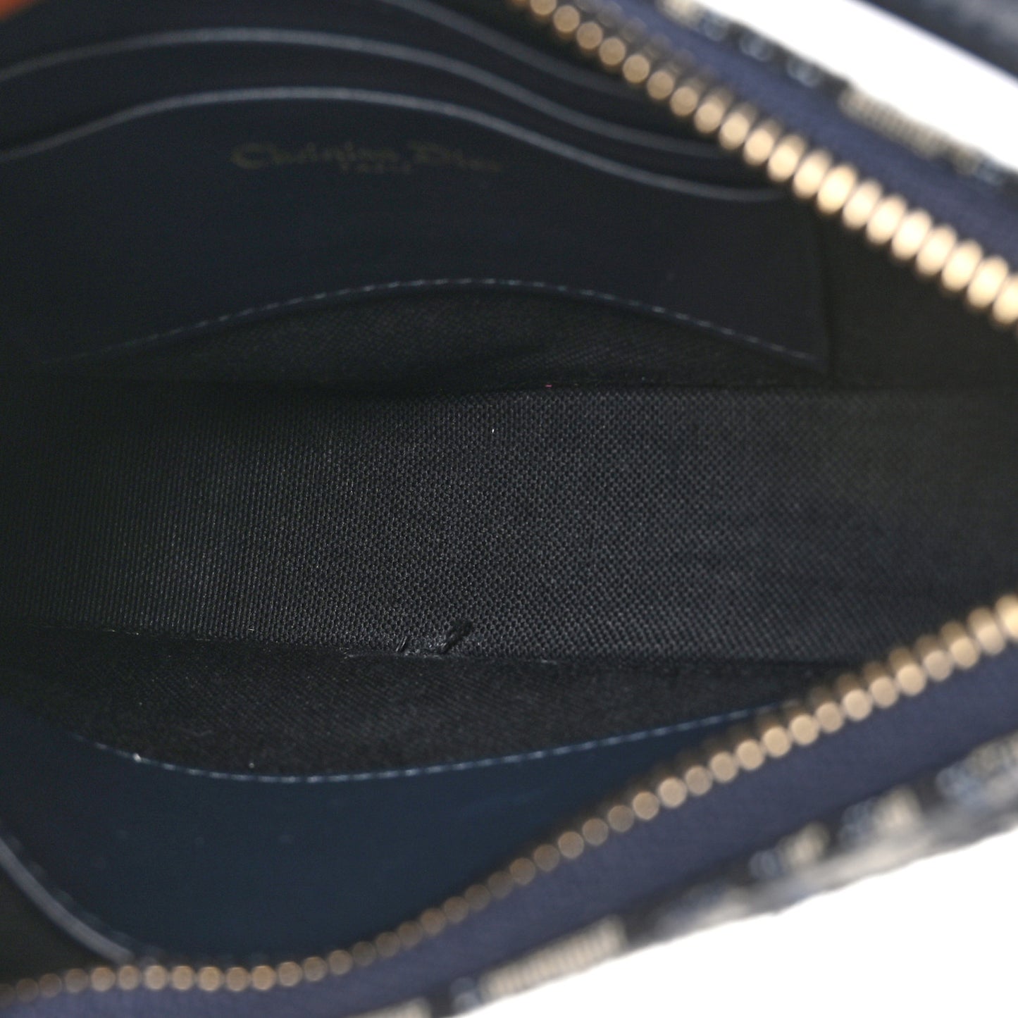 Oblique Saddle Rodeo Pouch Navy Blue