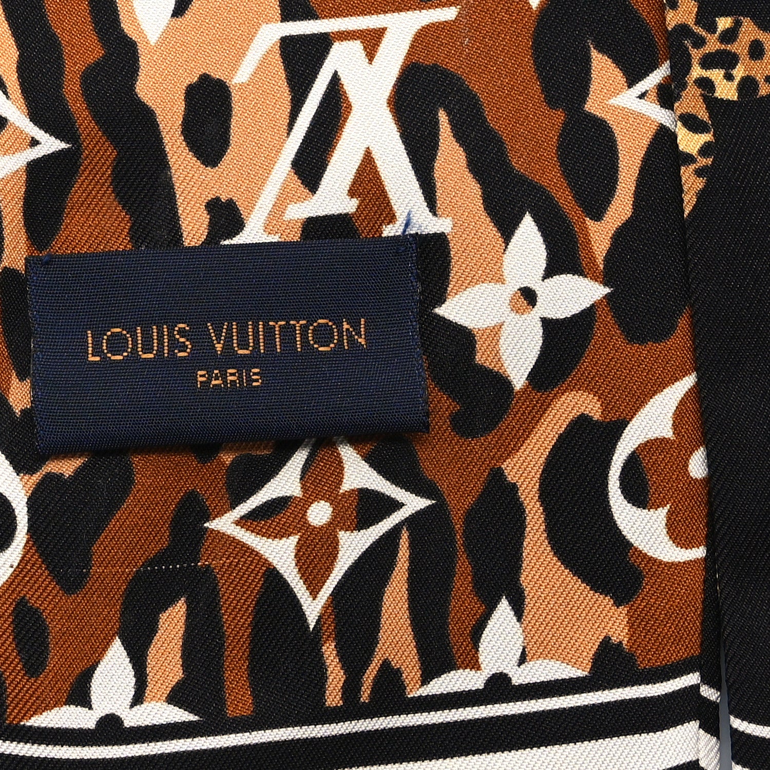 Louis Vuitton Silk Monogram Giant Jungle Bandeau Black 3 of 3