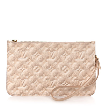 Louis Vuitton Empreinte Monogram Summer Stardust Neverfull MM Pochette Beige Clair 1 of 7