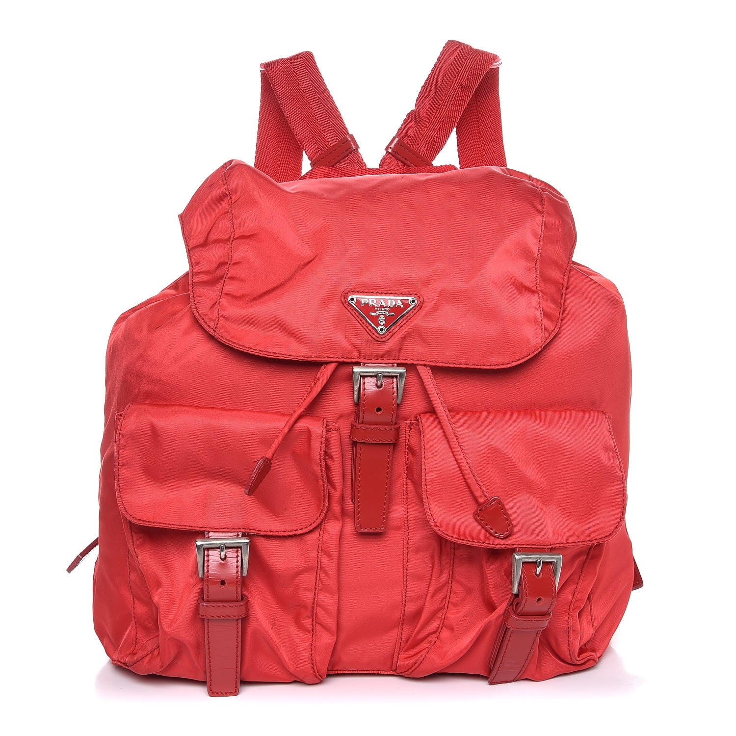 Prada Nylon Vela Medium Backpack Rosso 1 of 13