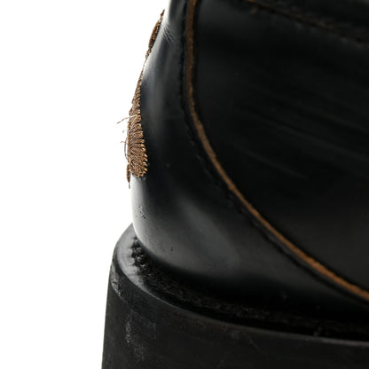 Gucci Cordovan Lux Womens Harald Horsebit 25mm Platform Loafers 39 Black 11 of 13