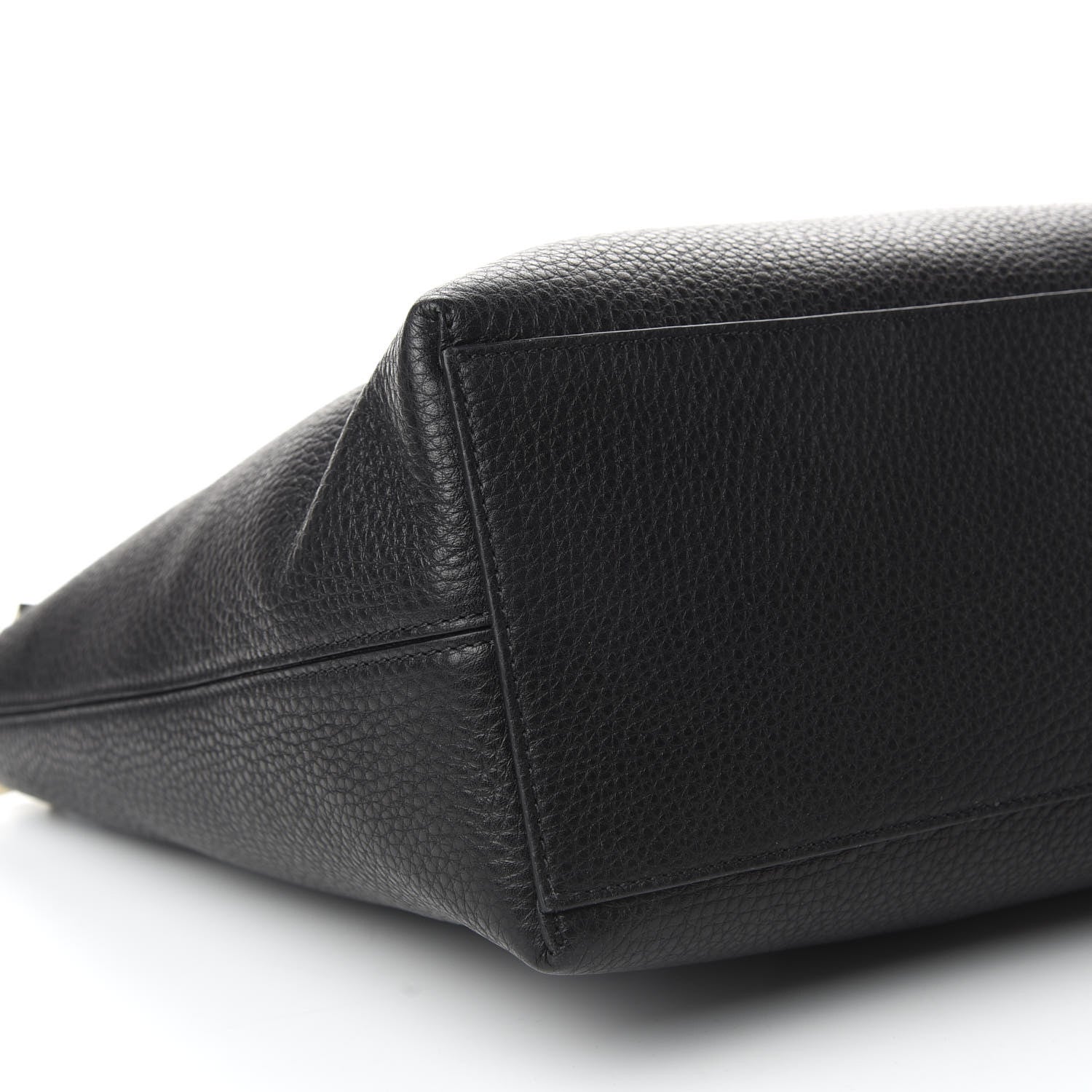 Valentino Garavani Grained Calfskin Rockstud Shoulder Tote Black 5 of 8