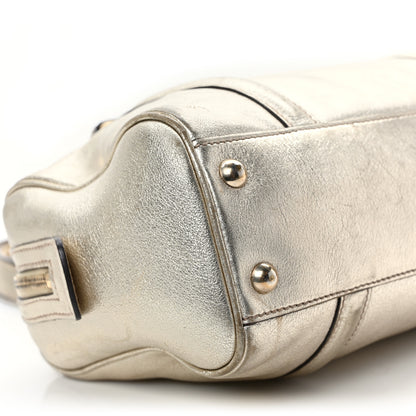 Gucci Metallic Calfskin Medium Britt Boston Gold 7 of 10