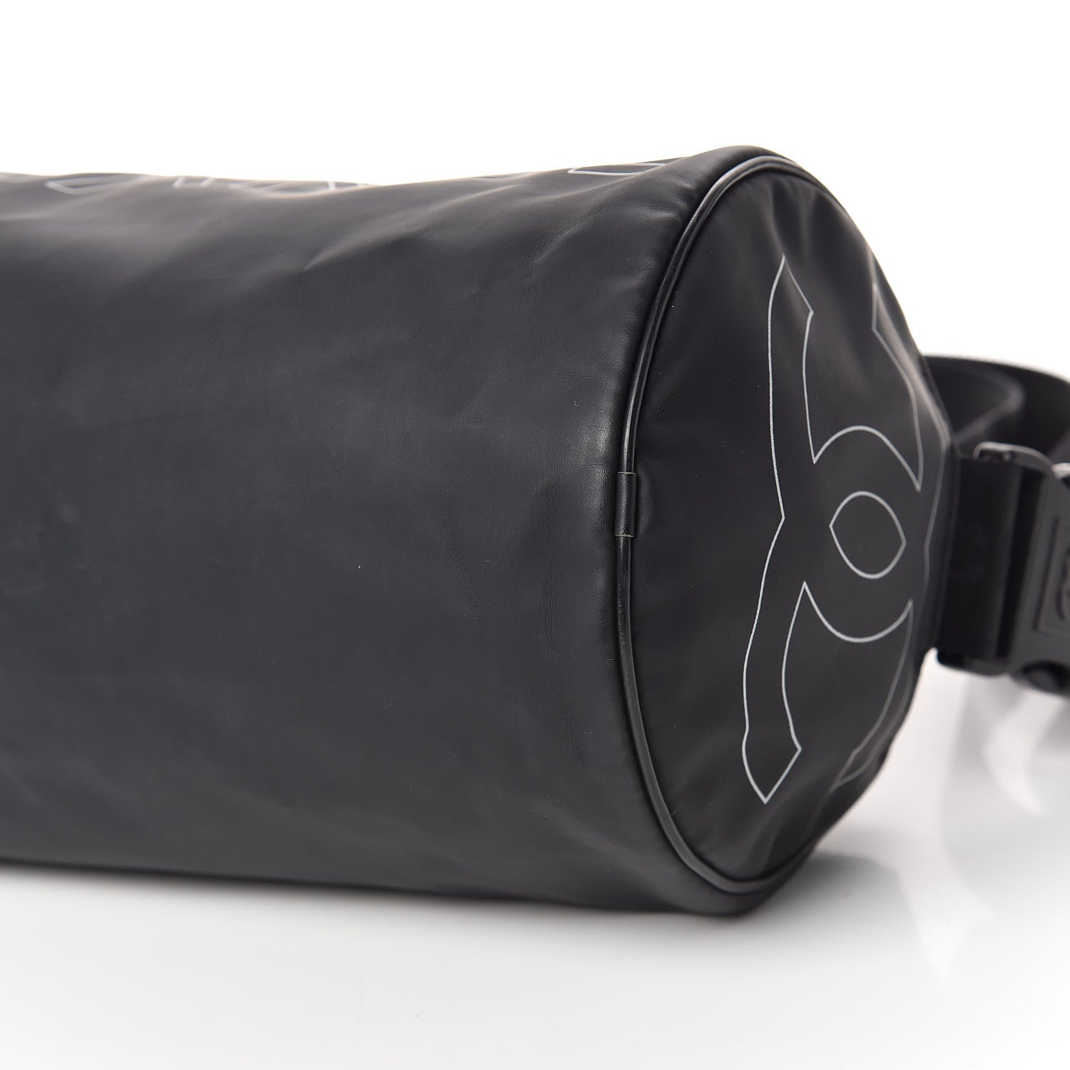 Chanel Rubber Nylon Small Sport Duffle Black 6 of 9