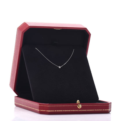 Cartier 18K White Gold Diamond XS D'Amour Pendant Necklace 5 of 5