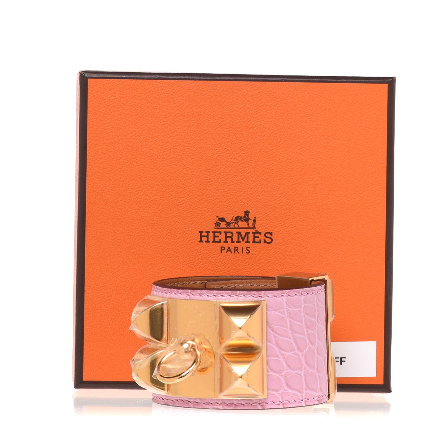 Matte Alligator Collier De Chien CDC Bracelet T1 5P Pink