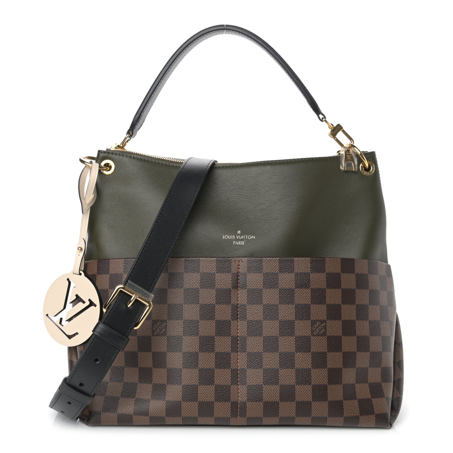 Damier Ebene Calfskin Maida Khaki