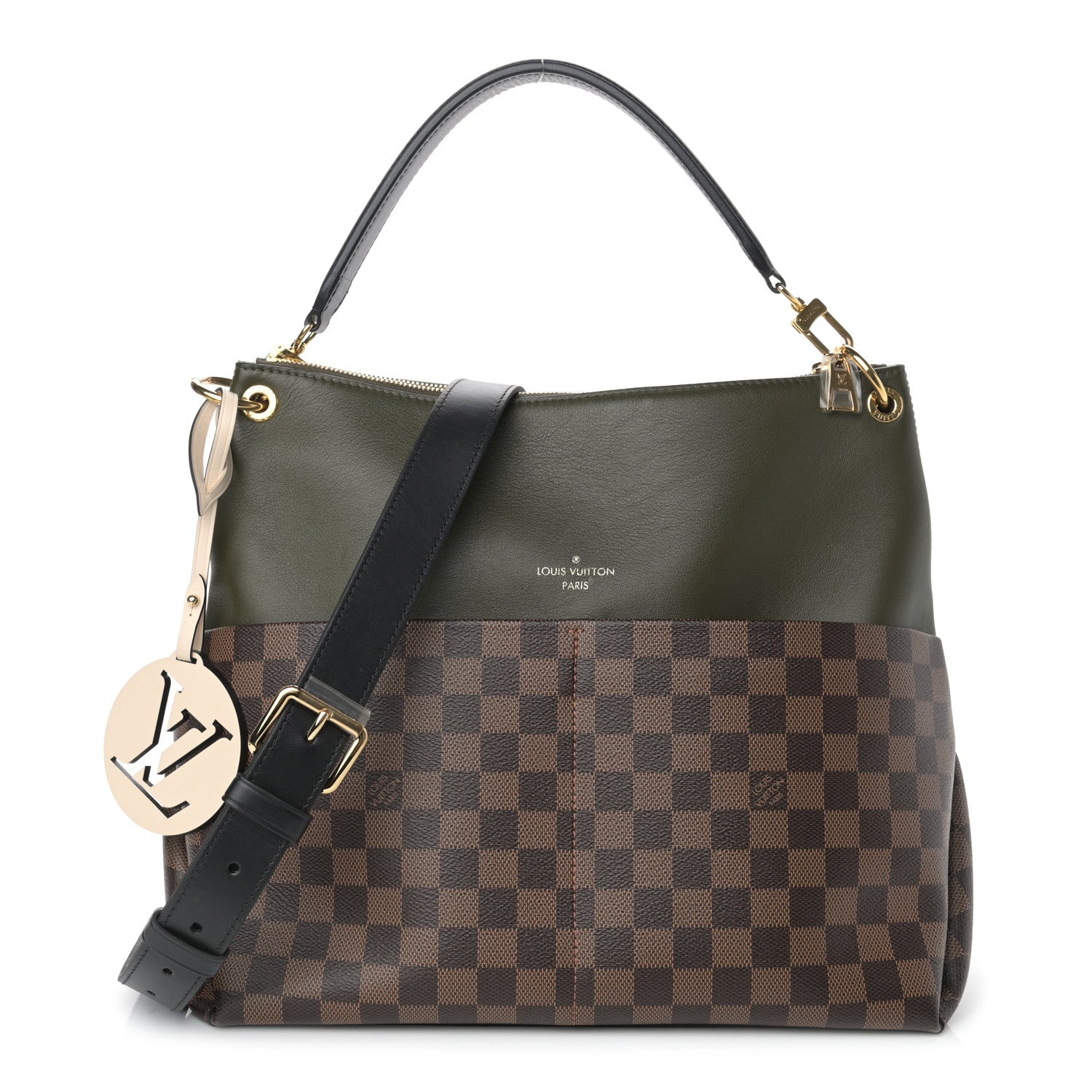 Louis Vuitton Damier Ebene Calfskin Maida Khaki 1 of 11