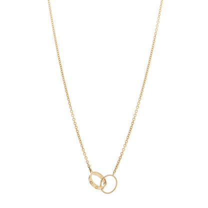 Cartier 18K Yellow Gold Interlocking LOVE Necklace 1 of 6