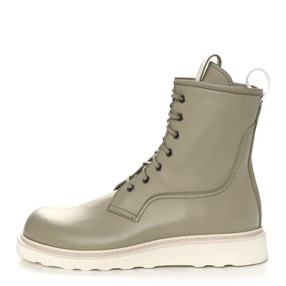 Bottega Veneta Calfskin Mens Lace Up Boots 44 Origano 1 of 10