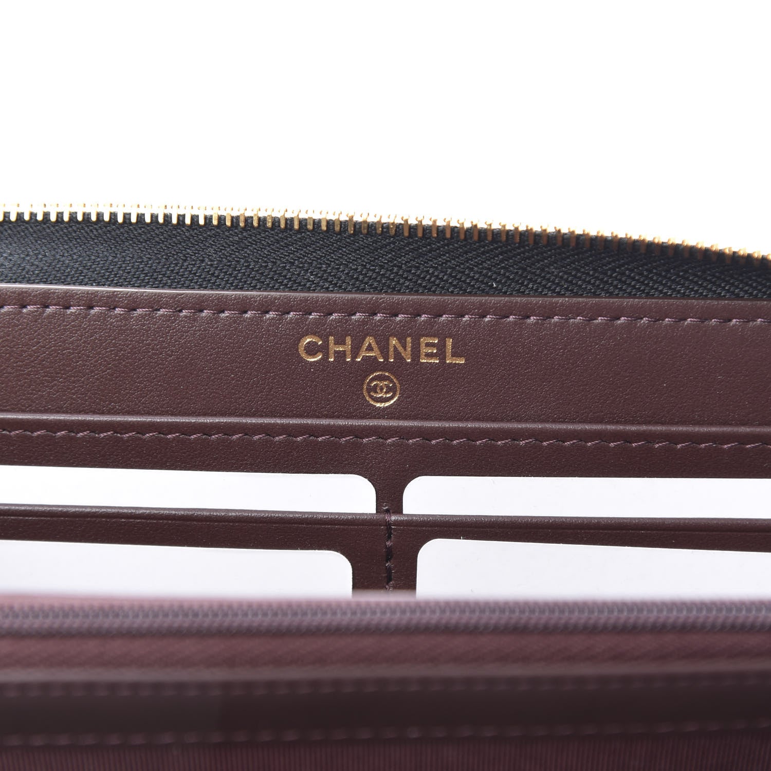 Chanel Caviar Quilted Large Gusset Zip Around Wallet Black 6 of 9