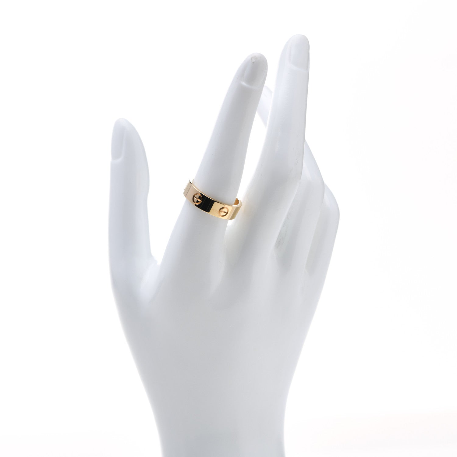 Cartier 18K Yellow Gold 5.5mm LOVE Ring 58 8.5 2 of 5