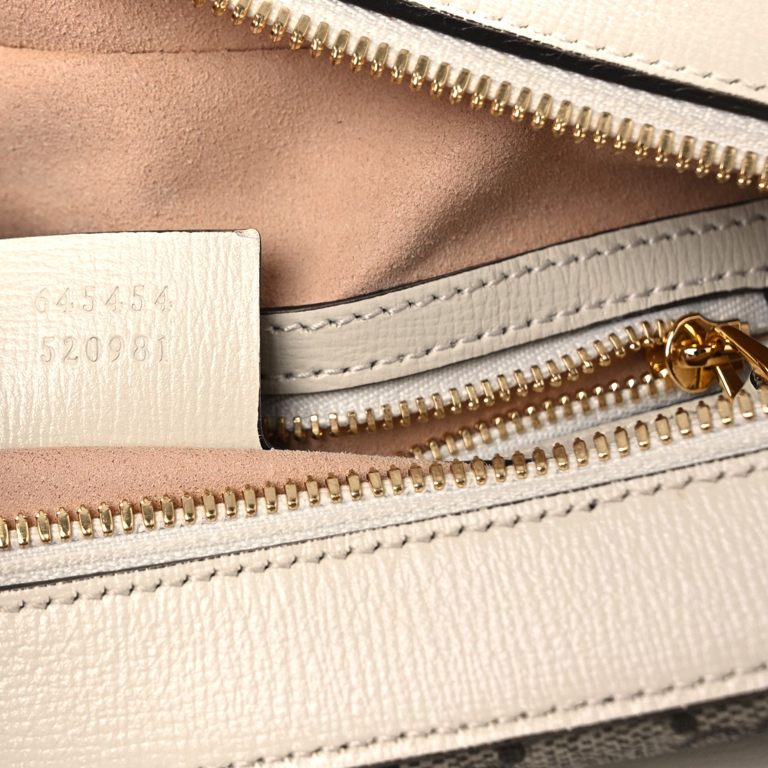 Gucci GG Supreme Monogram Small Horsebit 1955 Shoulder Bag Beige Mystic White 7 of 10