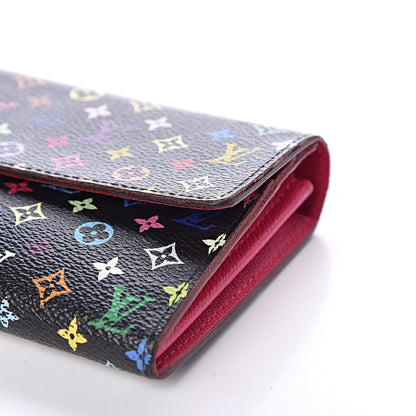 Louis Vuitton Monogram Multicolor Sarah Wallet Black Grenade 9 of 12