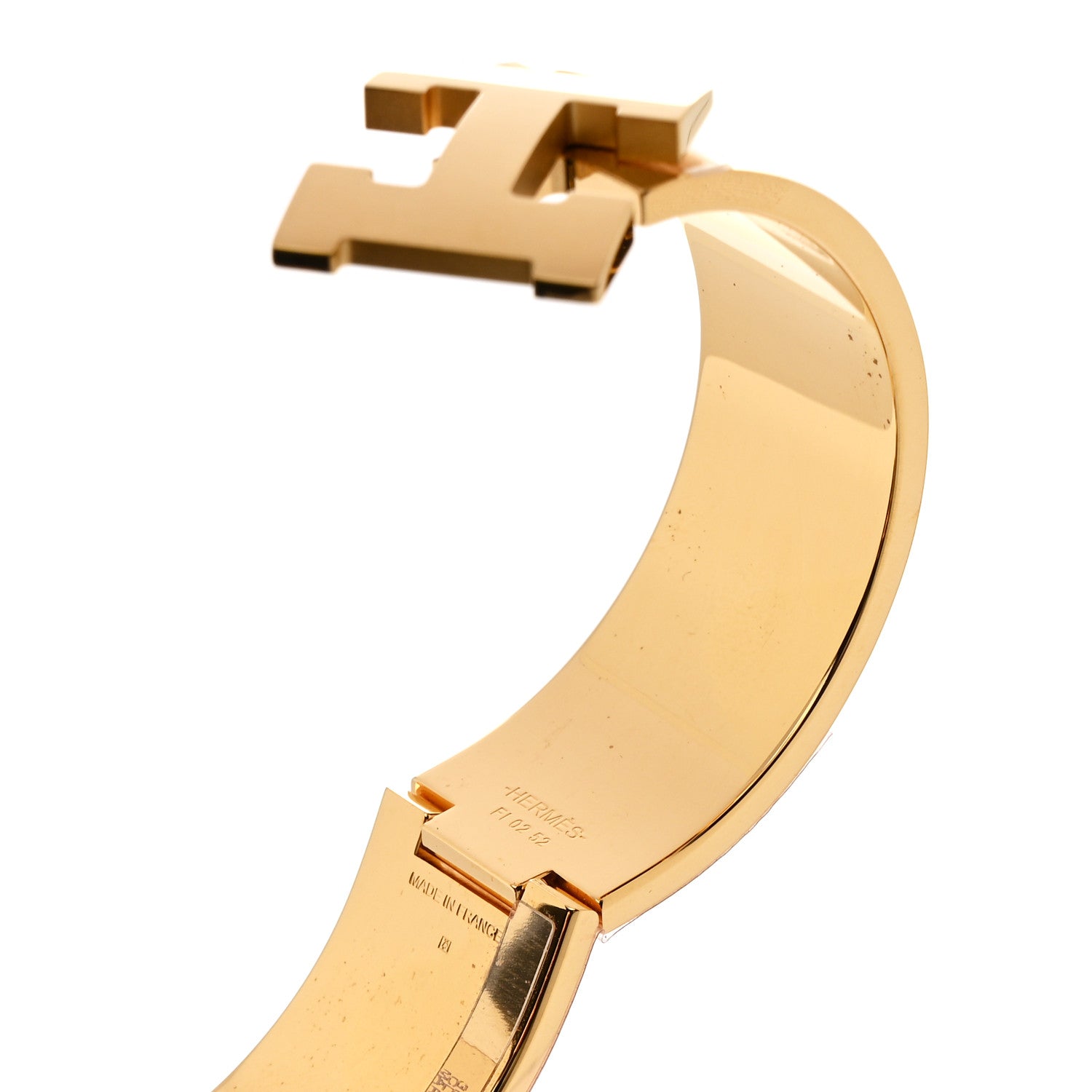 Hermes Enamel Wide Clic Clac H Bracelet PM Marron Glace 4 of 4