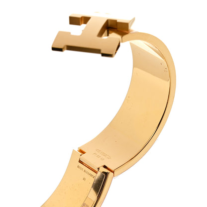 Hermes Enamel Wide Clic Clac H Bracelet PM Marron Glace 4 of 4