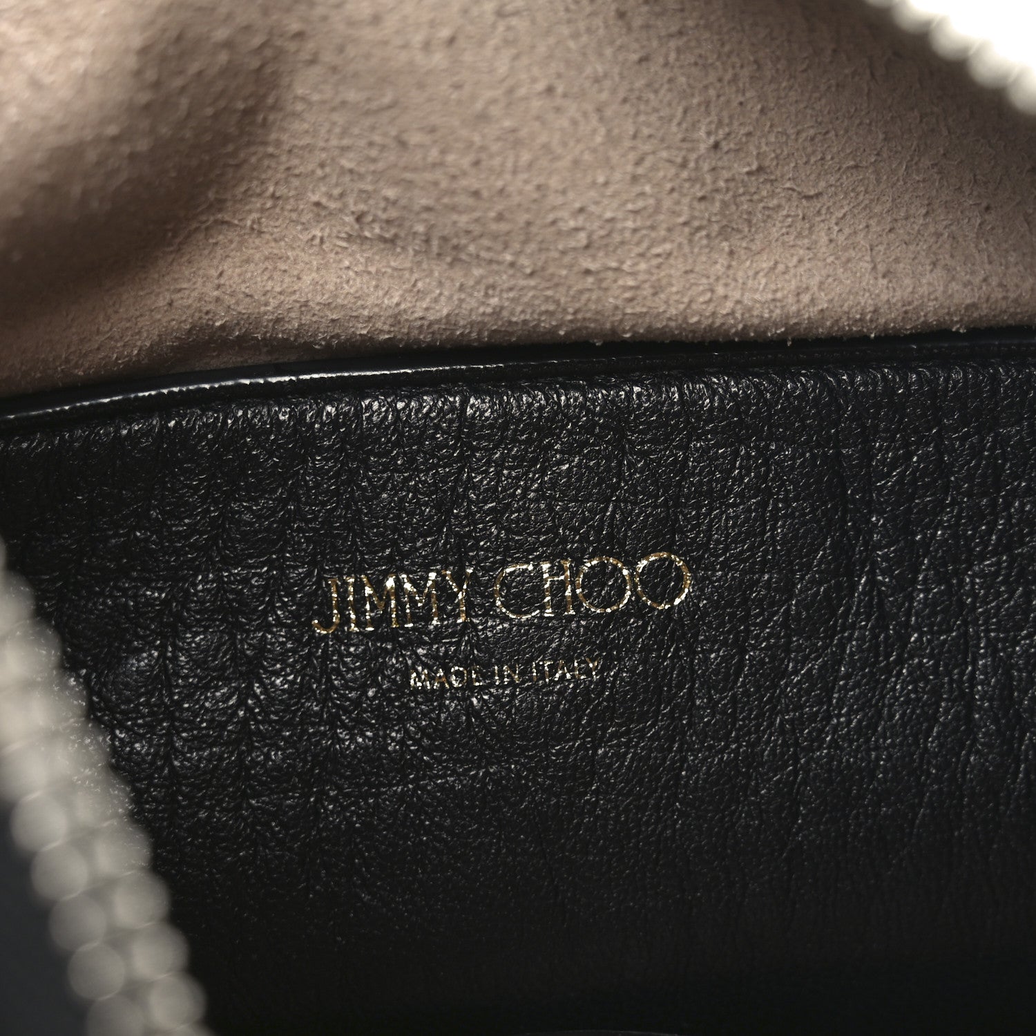 Jimmy Choo Washed Grainy Lambskin Studded Raven Hobo White Black 6 of 10