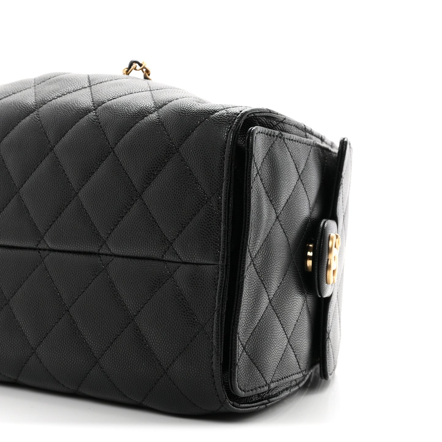 Caviar Quilted Small Chanel 25 Handbag Black