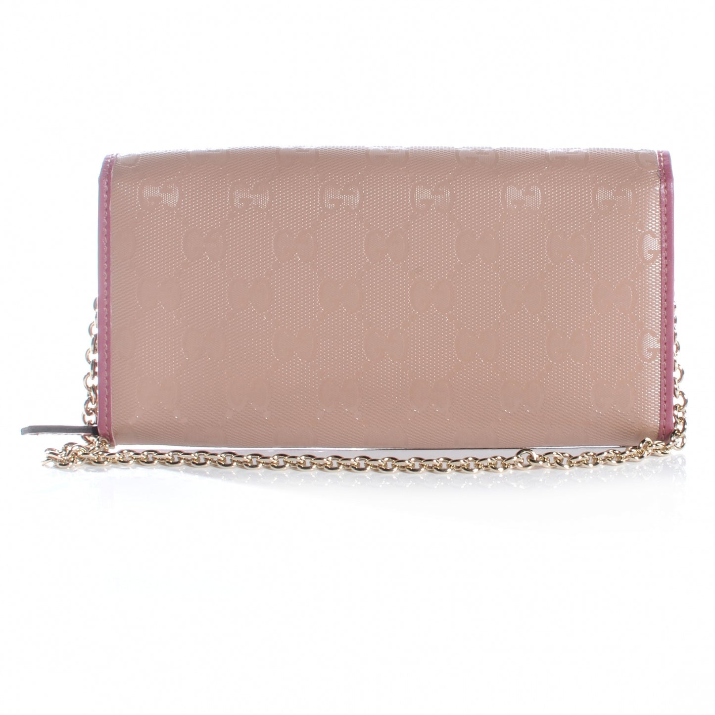 Imprime Monogram GG Pierce Chain Clutch Wallet Pink