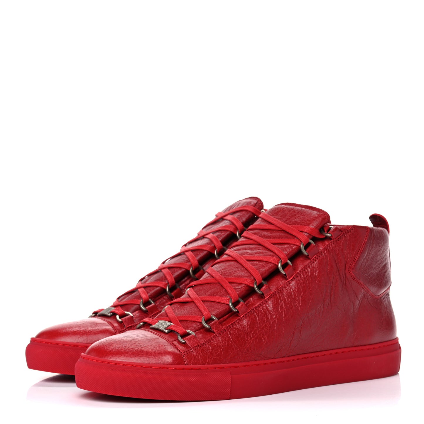 Agneau Arena Opaque Mens High Top Sneakers 45 Rouge Grenade
