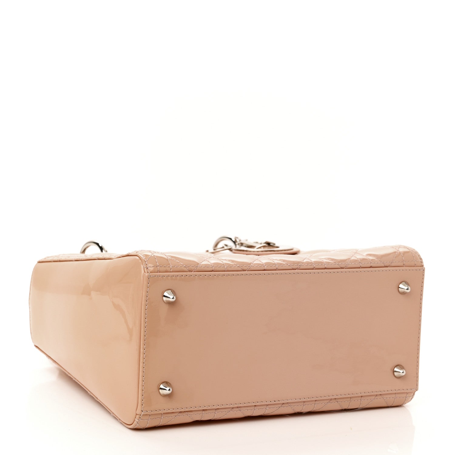 Christian Dior Patent Cannage Medium Lady Dior Light Pink 4 of 11