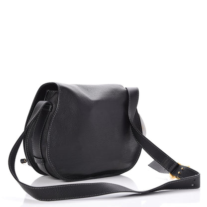 Chloe Calfskin Medium Marcie Round Crossbody Bag Black 3 of 8