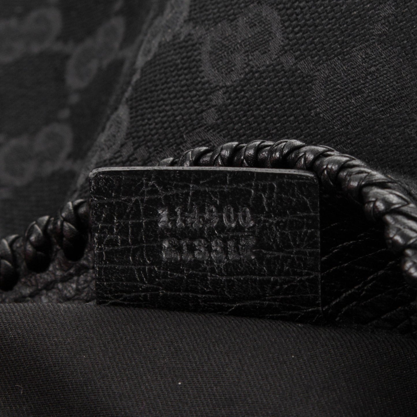 Monogram Large Horsebit Chain Hobo Black