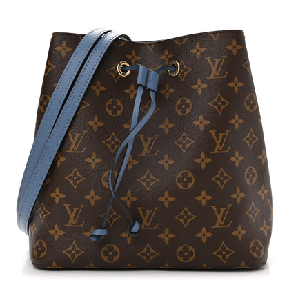Louis Vuitton Monogram Neonoe MM Blue Jean 1 of 10