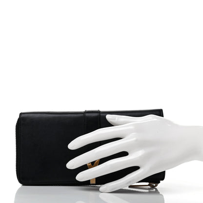 Saint Laurent Calfskin Classic Y Ligne Zip Around Wallet Black 2 of 9