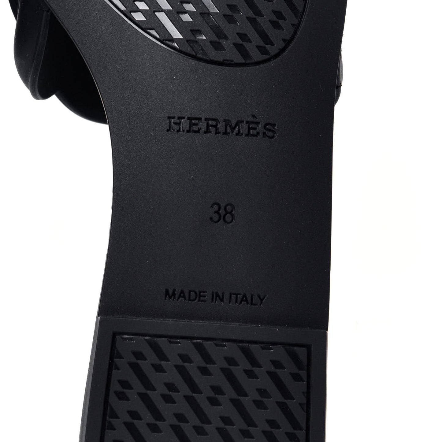 Rubber Aloha Sandals 38 Black