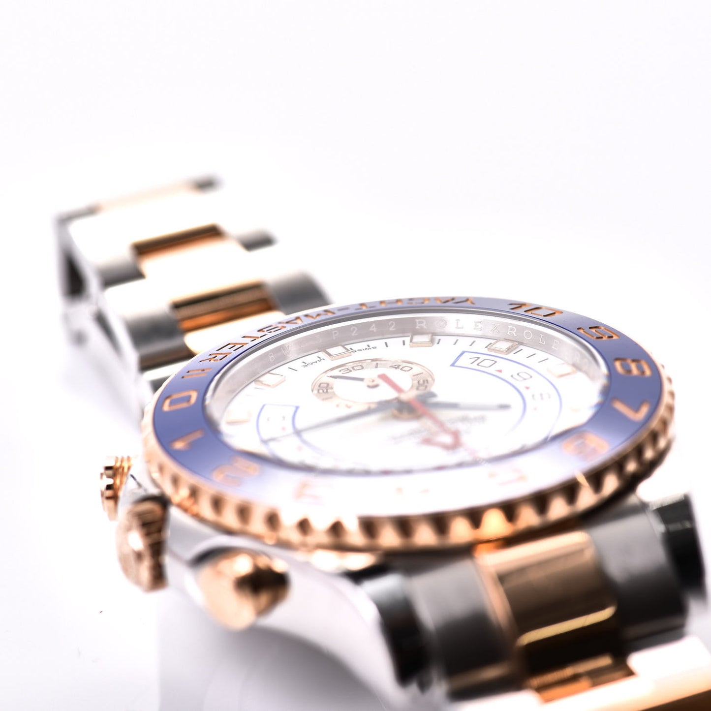 Stainless Steel 18K Everose Gold 44mm Yacht-Master II Watch White 116681