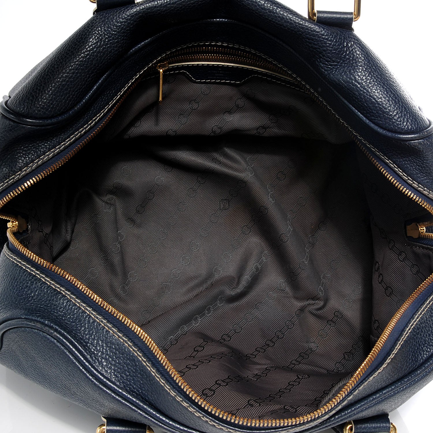 Louis Vuitton Tobago Leather Carryall Blue 5 of 7