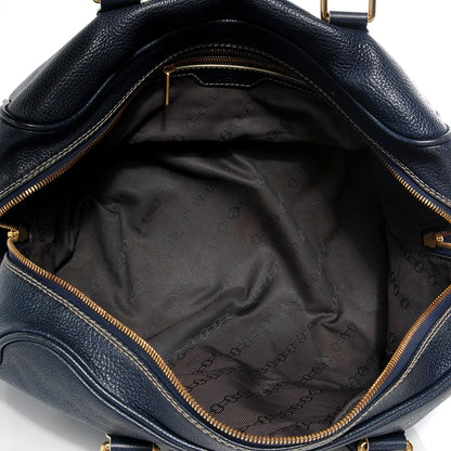 Louis Vuitton Tobago Leather Carryall Blue 5 of 7