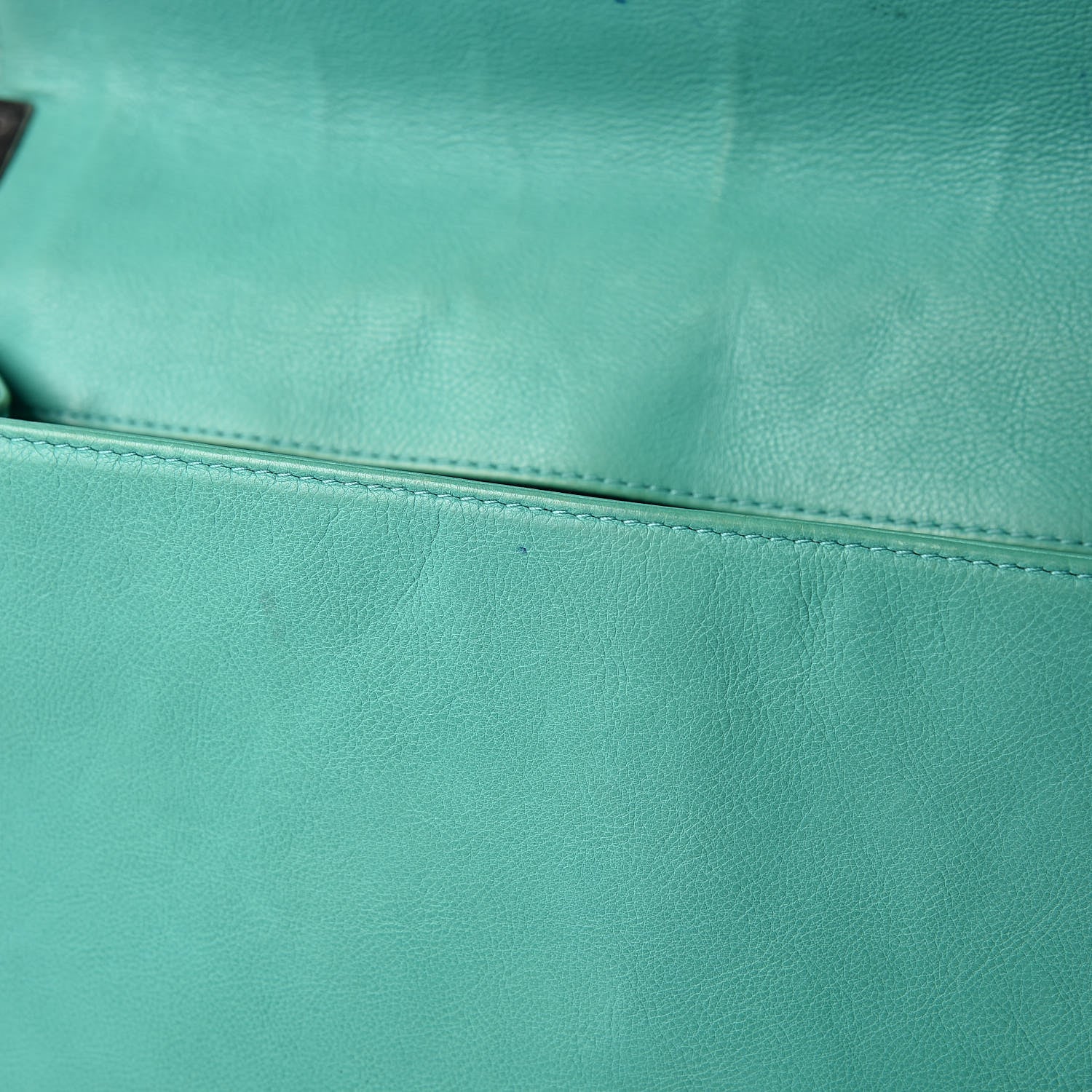 Chanel Calfskin Quilted Large Boy Flap Green 13 of 23