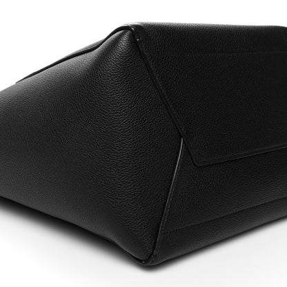 Celine Soft Grained Calfskin Sangle Bucket Bag Black 8 of 9