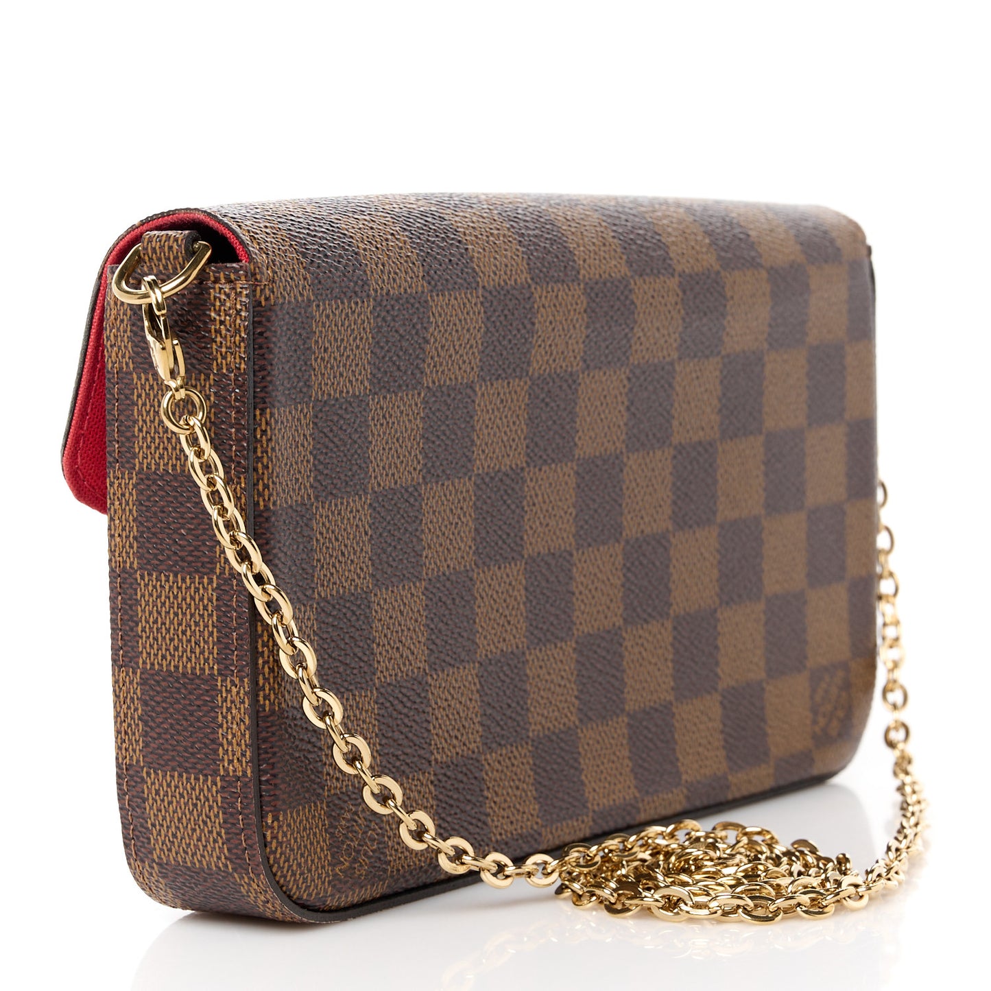 Damier Ebene Pochette Felicie Chain Wallet