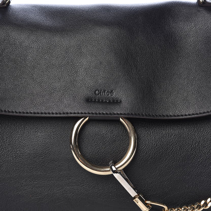 Chloe Calfskin Medium Faye Day Shoulder Bag Black 8 of 10