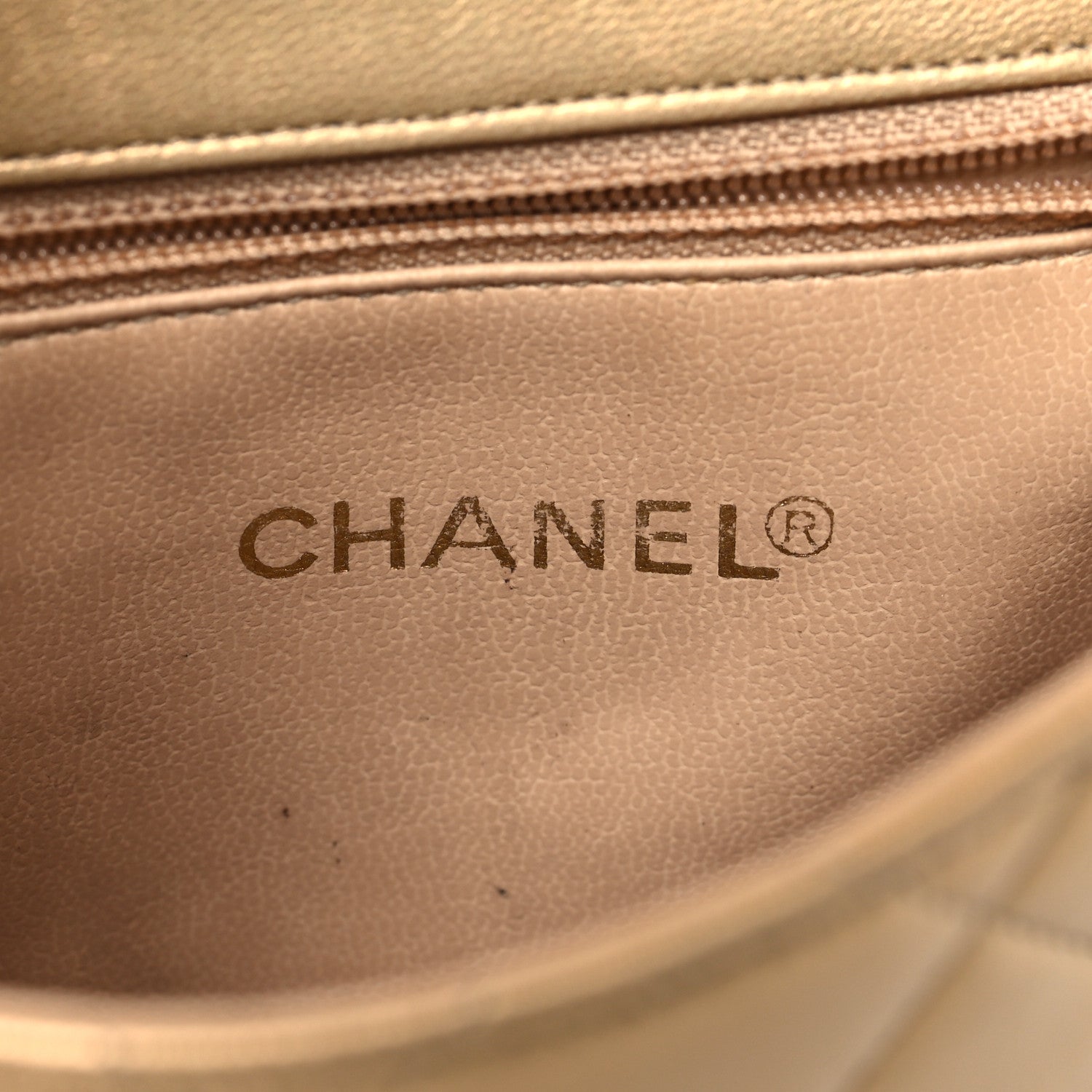 Chanel Metallic Lambskin Quilted Mini Flap Gold 6 of 9