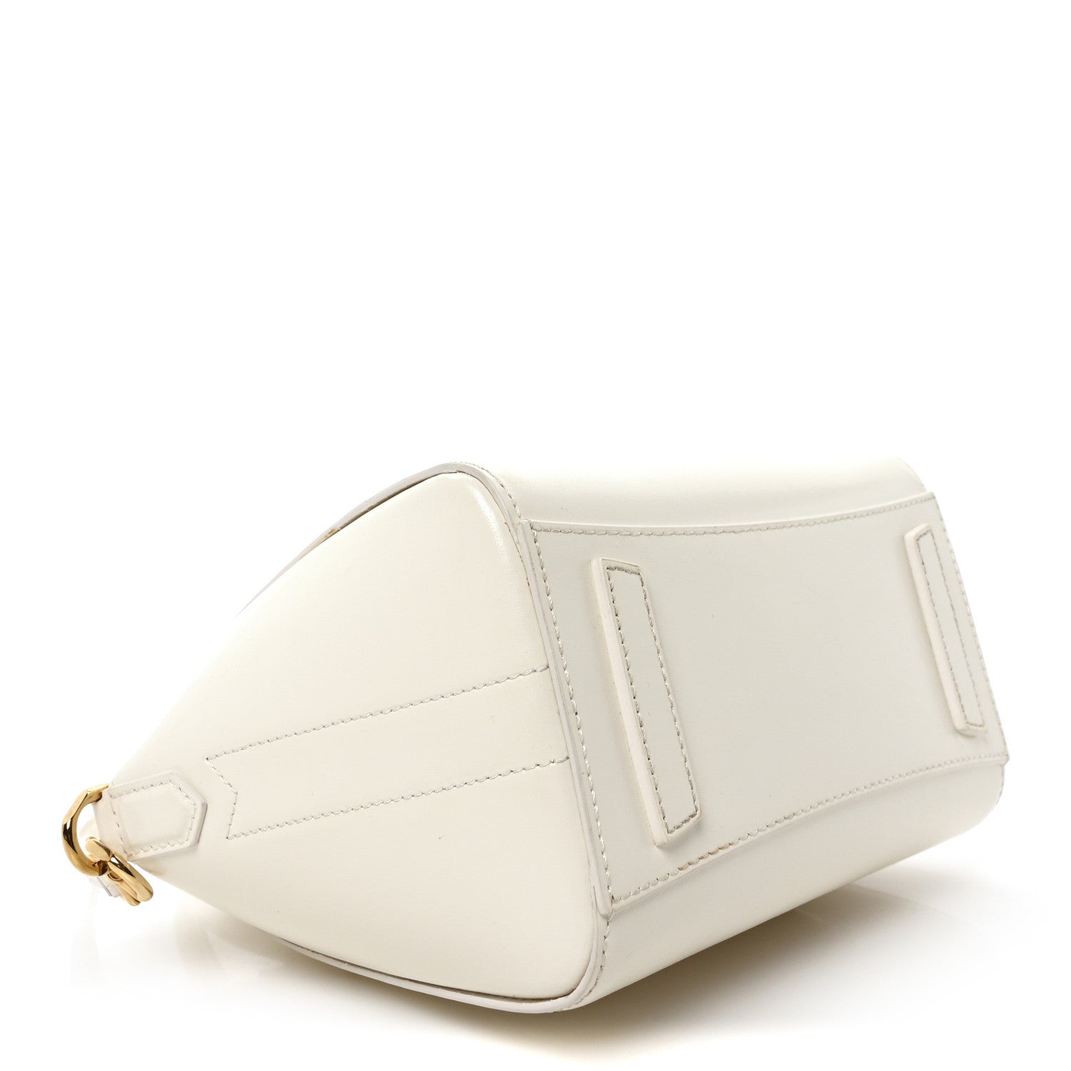 Givenchy Box Calfskin Mini Lock Antigona Shoulder Bag Ivory 4 of 10
