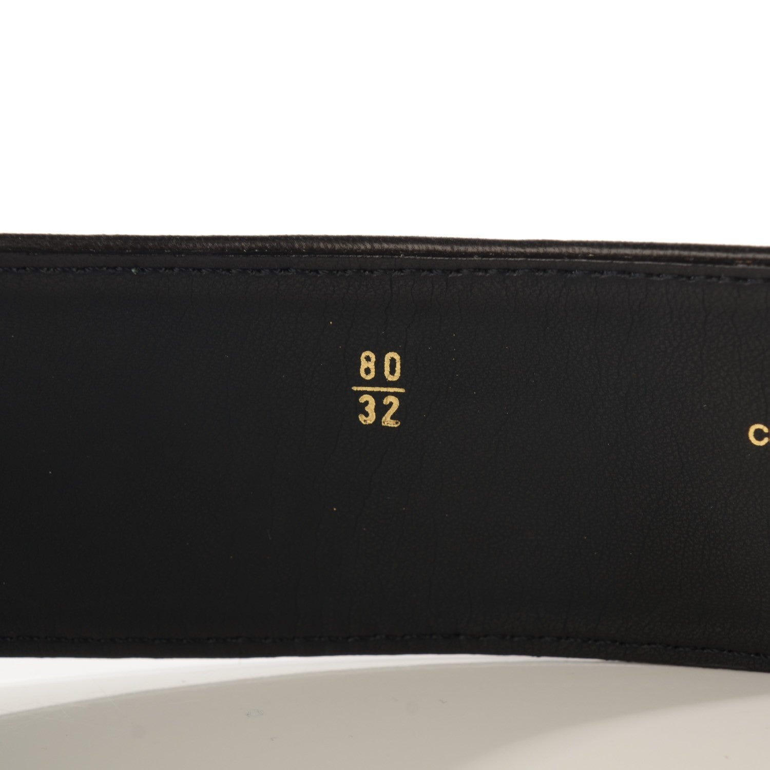 Chanel Lambskin Chain Wide CC Belt 80 32 Black Gold 5 of 8