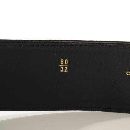 Chanel Lambskin Chain Wide CC Belt 80 32 Black Gold 5 of 8