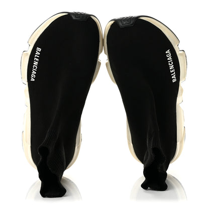Balenciaga Technical 3D Recycled Knit Bi-Color Sole Womens Speed 2.0 Sneakers 37 Black White 2 of 9